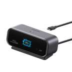ANKERXI 10-in-1 Desktop USB-C Hub (Dual 4K, Smart Display) Iron Gray - Default Title