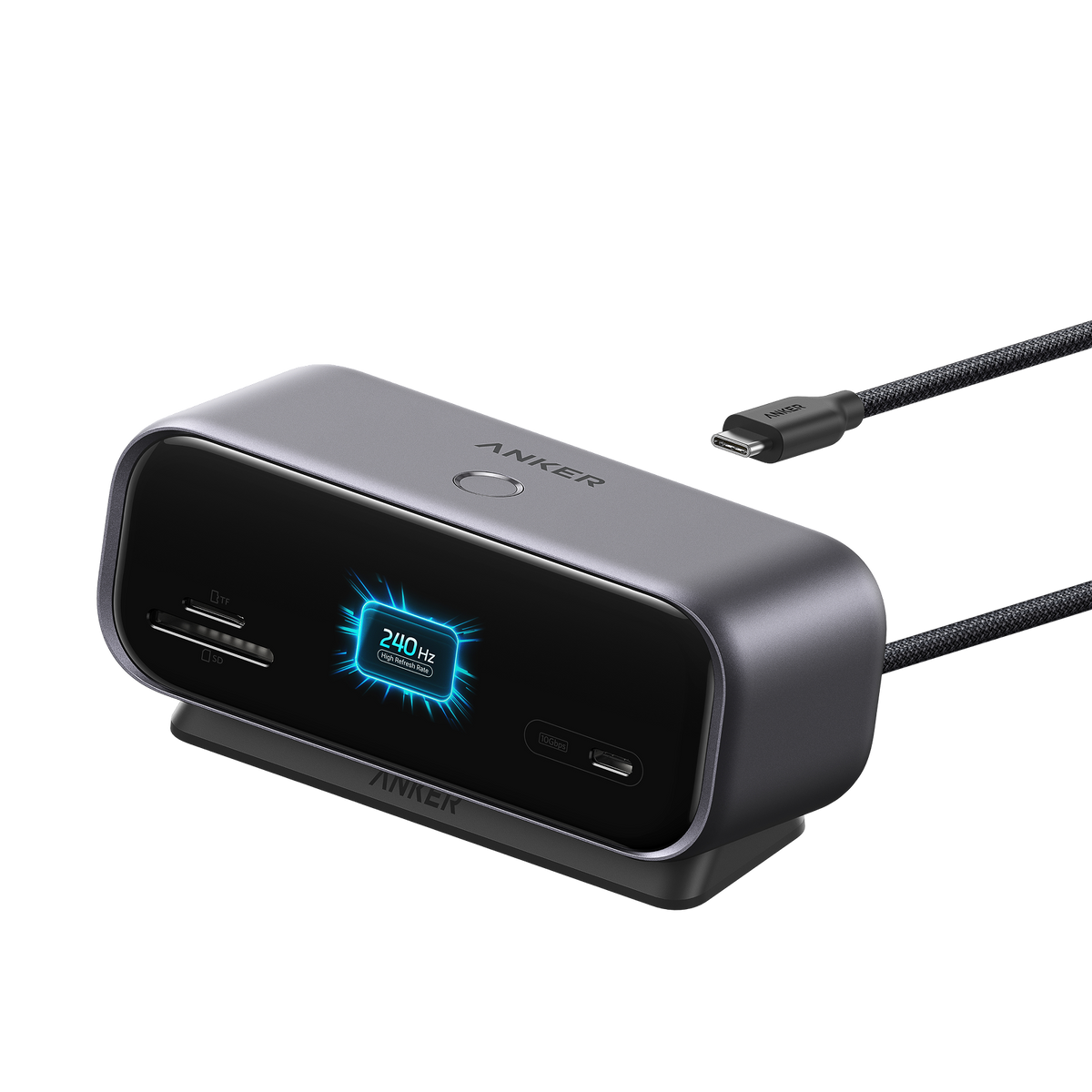 ANKERXI 10-in-1 Desktop USB-C Hub (Dual 4K, Smart Display) Iron Gray - Default Title