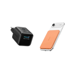 ANKERXI Nano Charger (45W, Smart Display)+ANKERXI Nano Power Bank (5K, Magnetic, Slim) Orange and Black Stone - Default Title