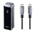 ANKERXI Prime Power Bank (20K, 220W)+ANKERXI Prime USB-C on USB-C cable (240W, Upcycled-Braided Design) black - Default Title