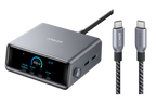 ANKERXI Prime Charger (250W, 6 Ports, GaNPrime) + ANKERXI Prime USB-C on USB-C cable (240W, Upcycled-Braided Design, 0,9m) black