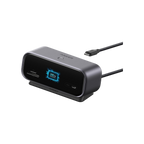 ANKERXI 10-in-1 Desktop USB-C Hub (Dual 4K, Smart Display) Iron Gray