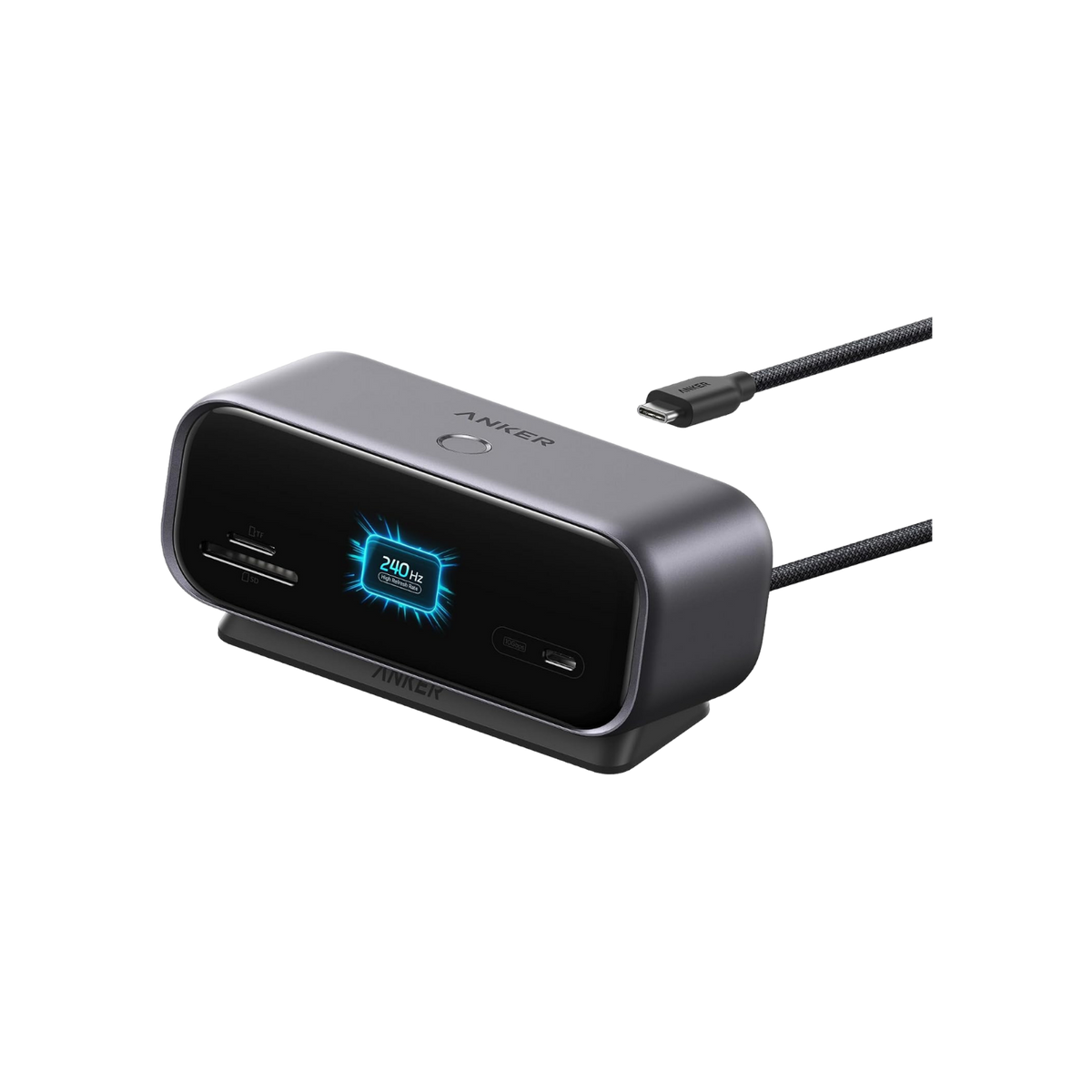 ANKERXI 10-in-1 Desktop USB-C Hub (Dual 4K, Smart Display) Iron Gray