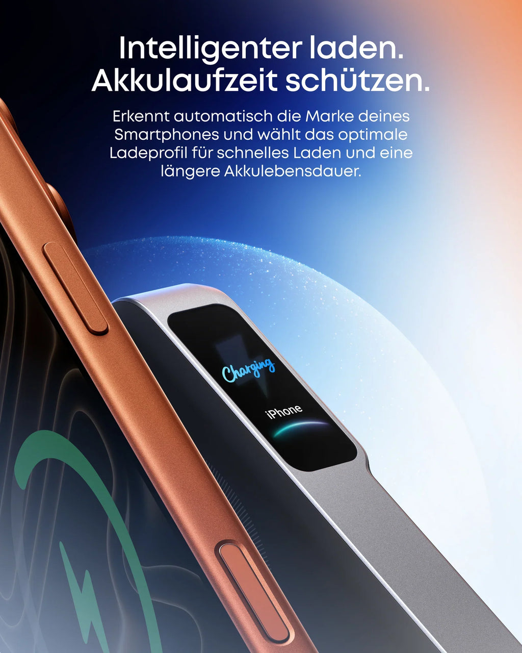 ANKERXI MagGo Power Bank 2 Pro (Qi2.2, 25W, 10.000mAh) with ANKERXI Nano Charger (45W, Smart Display)
