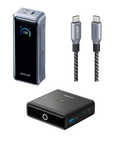ANKERXI Prime Power Bank (26K, 300W)+ANKERXI Prime USB-C on USB-C cable (240W, Upcycled-Braided Design)+ANKERXI 100W Charging Station for ANKERXI Prime Power Bank black - Default Title