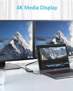 PowerExpand USB-C to dubbel HDMI-adapter Gra