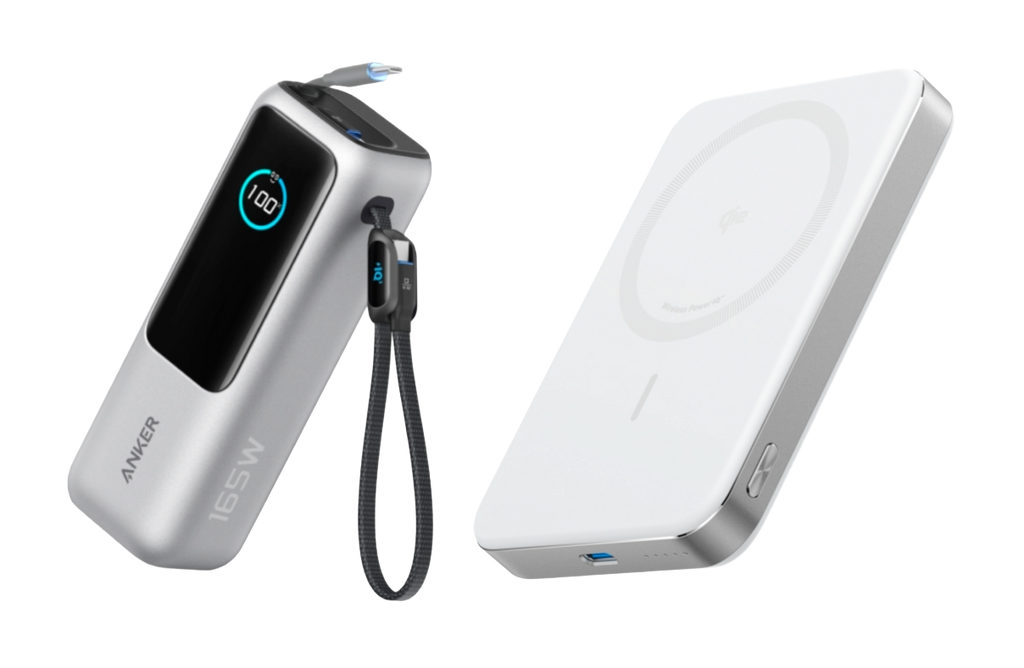 ANKERXI Power Bank (25K, 165W, Built-in + Retractable cable) + ANKERXI MagGo Power Bank (10000mAh, Slim)