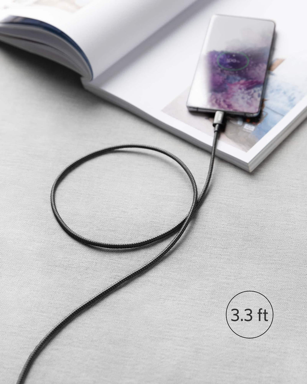 ANKERXI 333 USB-C to USB-C Cable (3.3ft Nylon, 2-Pack)