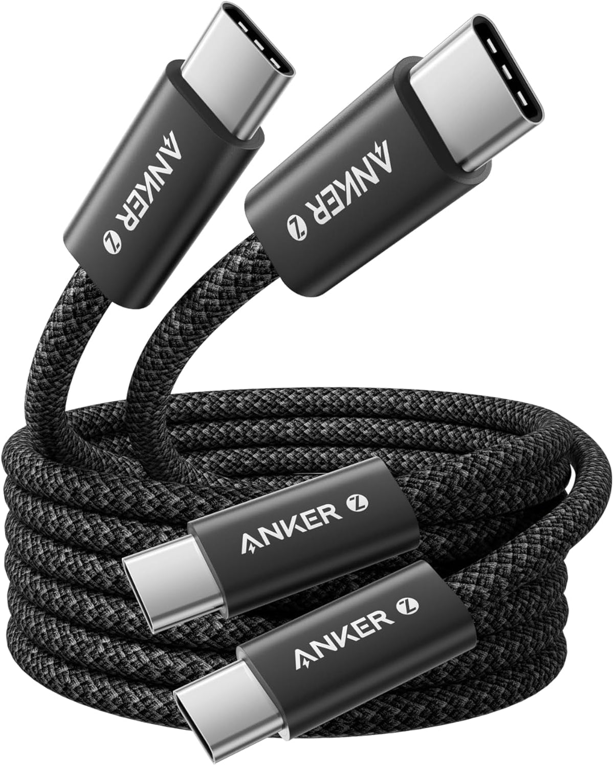 ANKERXI 240W USB C cable, [2 Pieces 1,8m] Black Stone - Default Title