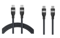 ANKERXI USB-C on USB-C cable (180cm, 240W, Upcycled-braided) + ANKERXI USB-C on USB-C cable (90cm, 240W, Upcycled-braided) - Default Title