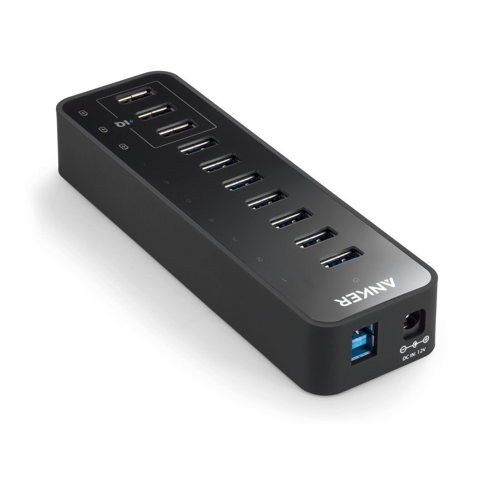 10-portars USB-Hub