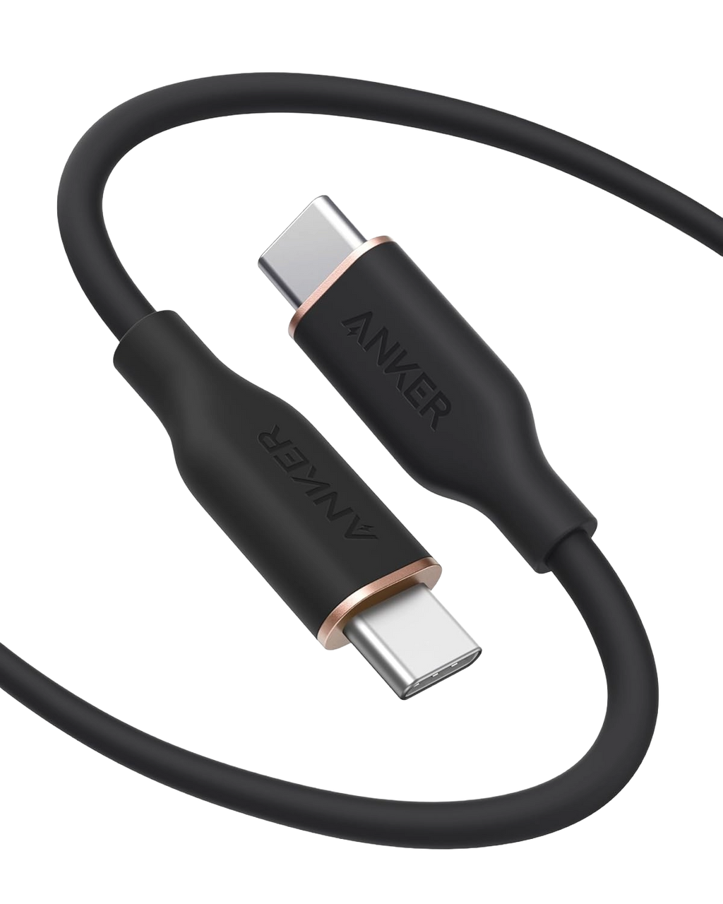 ANKERXI 643 USB-C to USB-C Cable (Flow, Silicone) Gift 6ft / Midnight Black