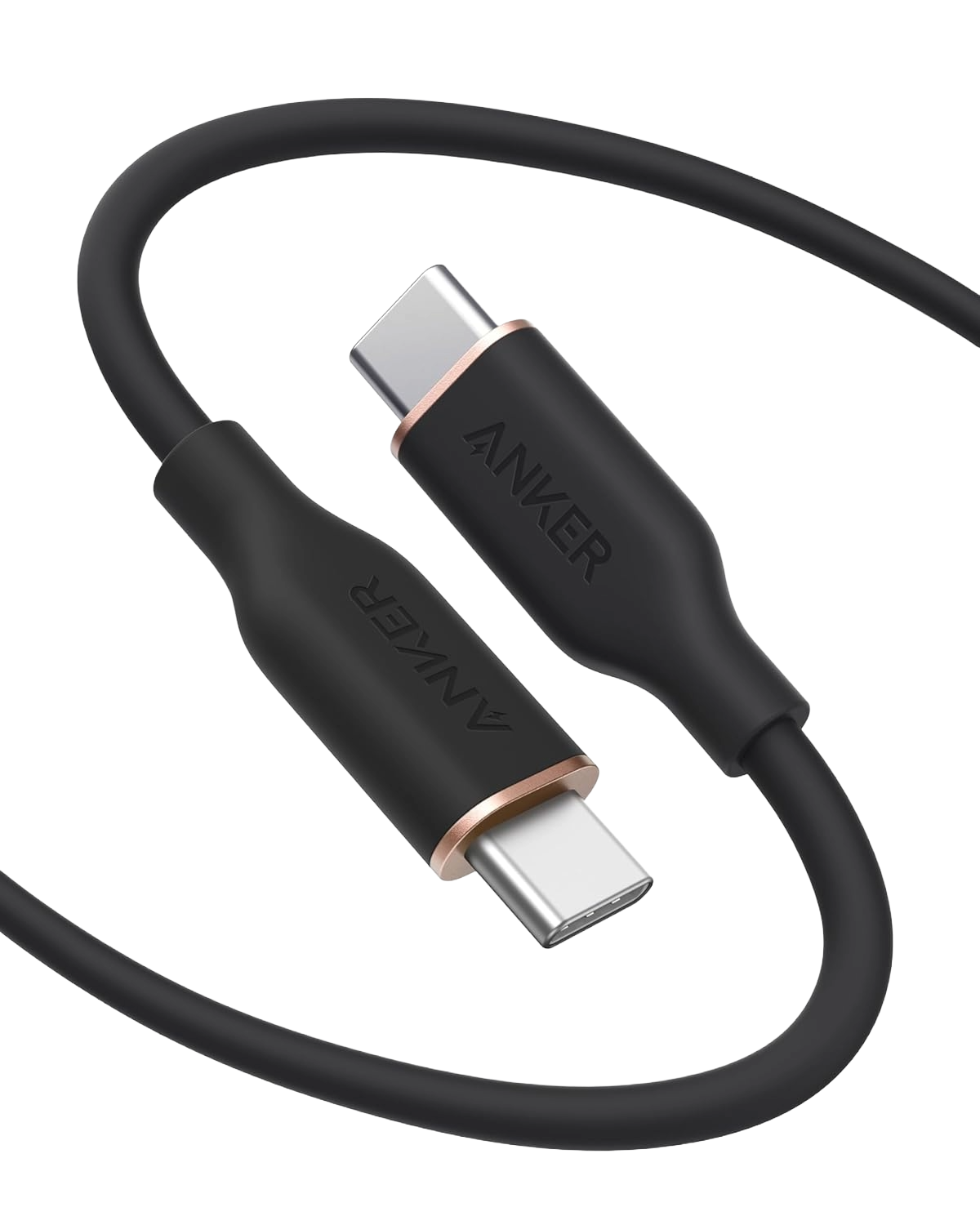 ANKERXI 643 USB-C to USB-C Cable (Flow, Silicone) Gift 6ft / Midnight Black