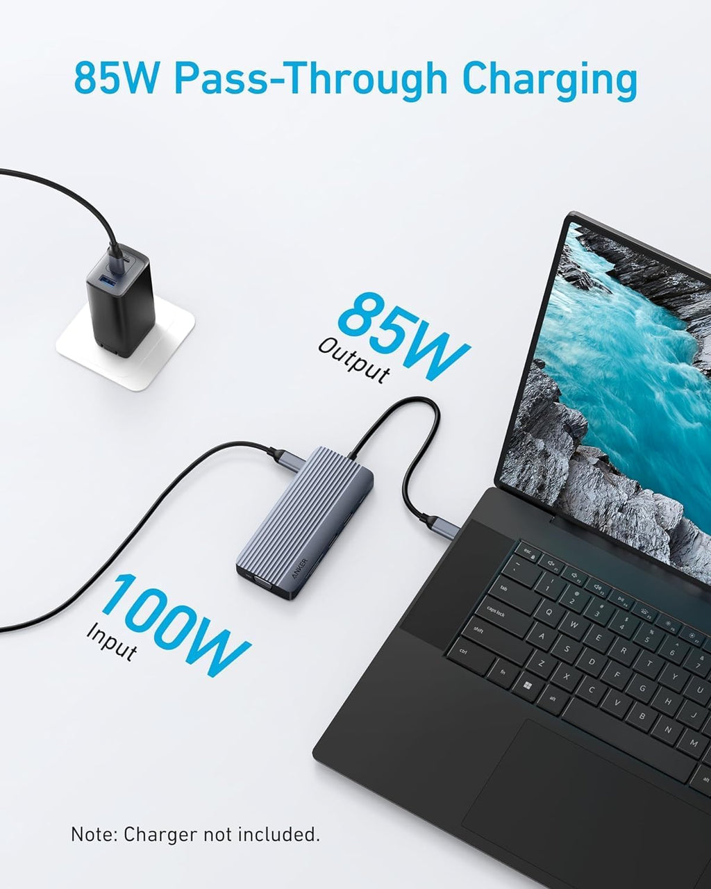 ANKERXI USB-C Hub (10-i-1, dubbel skarm)