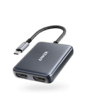 PowerExpand USB-C to dubbel HDMI-adapter Gra - Default Title
