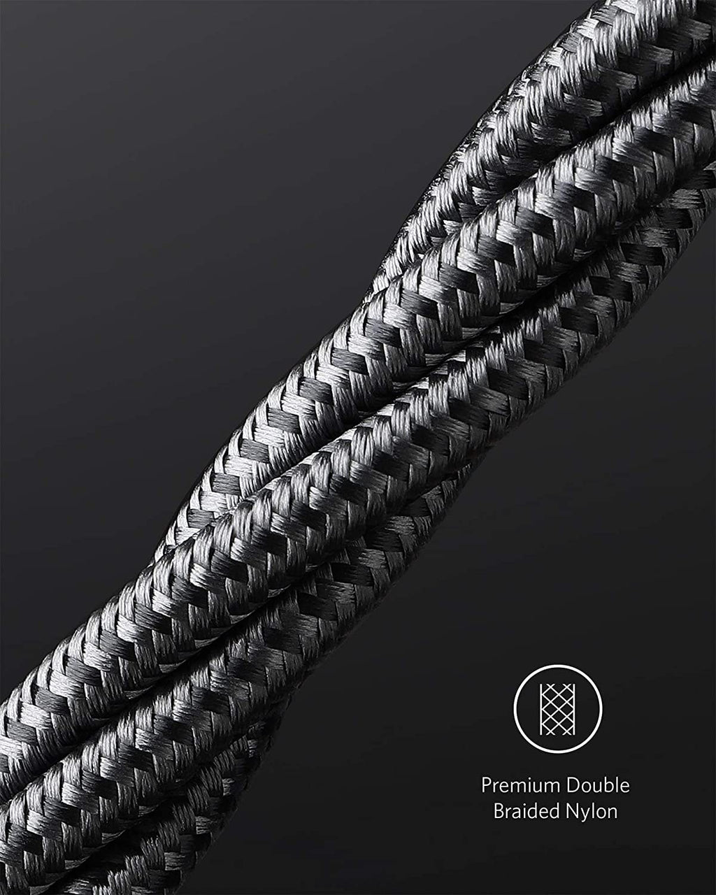 New Nylon USB-C to USB-C 100W Cable (10 ft)