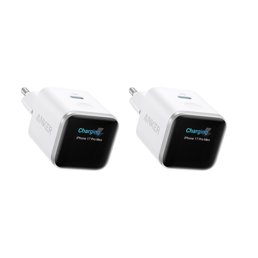 ANKERXI Nano 45W Smart Display-Charger (2-pack) Aurora White | 2-Pack