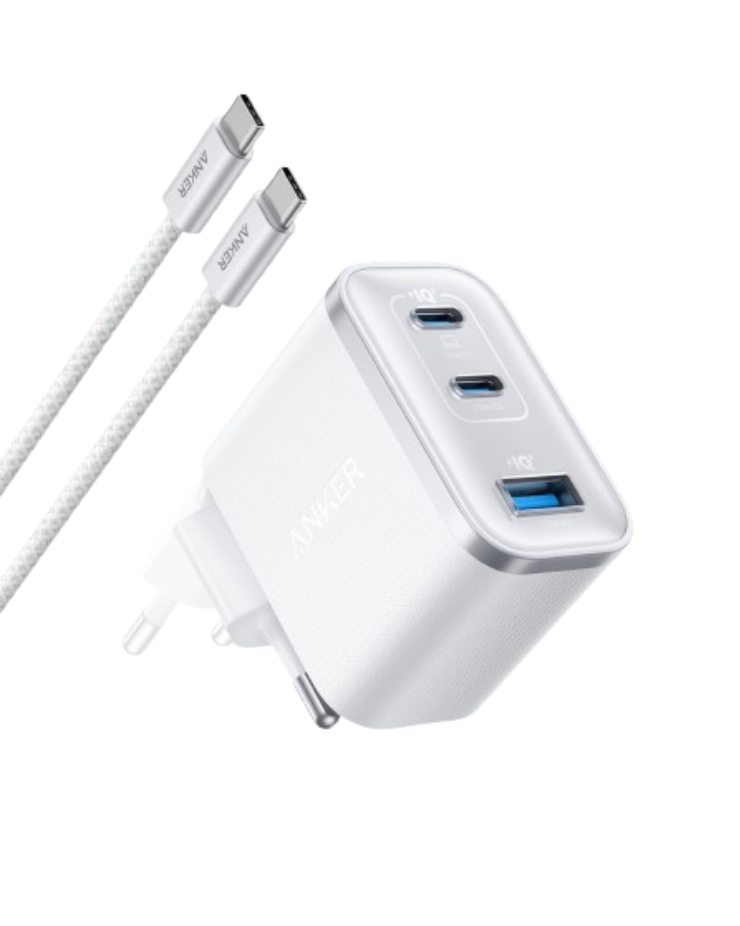 ANKERXI Nano Charger (70W, 3 Ports) - White