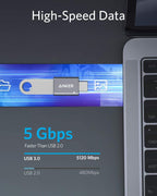 ANKERXI USB-C to USB 3.0-adapter black