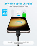 ANKERXI 310 USB-C to USB-C-cable (braided 0,9 m) – 2-pack