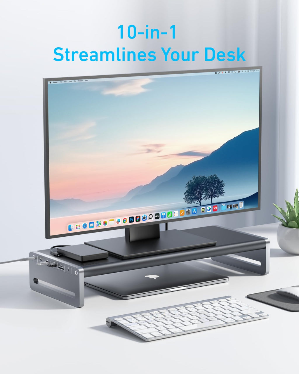 ANKERXI USB-C Hub (10-i-1, display stand)