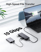 Refurbished ANKERXI 556 USB-C Hub (8-in-1, USB4) Black
