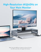 ANKERXI USB-C Hub (10-i-1, display stand)