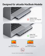 ANKERXI 547 USB-C Hub (7-in-2, for MacBook, in Gray)