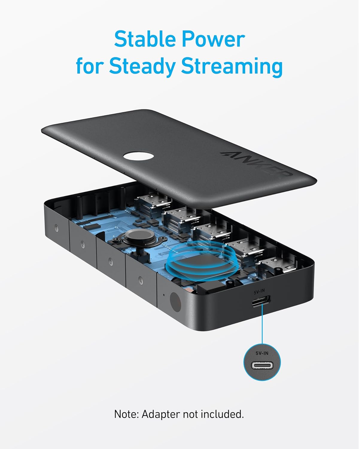 ANKERXI HDMI-Switch (4 IN 1 OUT, 4K HDMI)