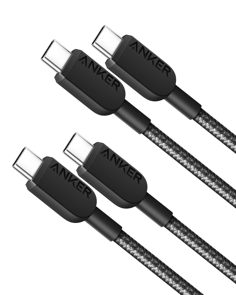 ANKERXI 310 USB-C to USB-C-cable (braided 0,9 m) – 2-pack - 3 ft
