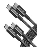 ANKERXI USB-C to USB-C-cable (1,8 m, braided, 100 W) 2-pack black - Default Title
