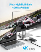 ANKERXI HDMI-Switch (4 IN 1 OUT, 4K HDMI)