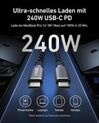 ANKERXI Prime USB-C to USB-C Cable (240W, Upcycled-Braided)