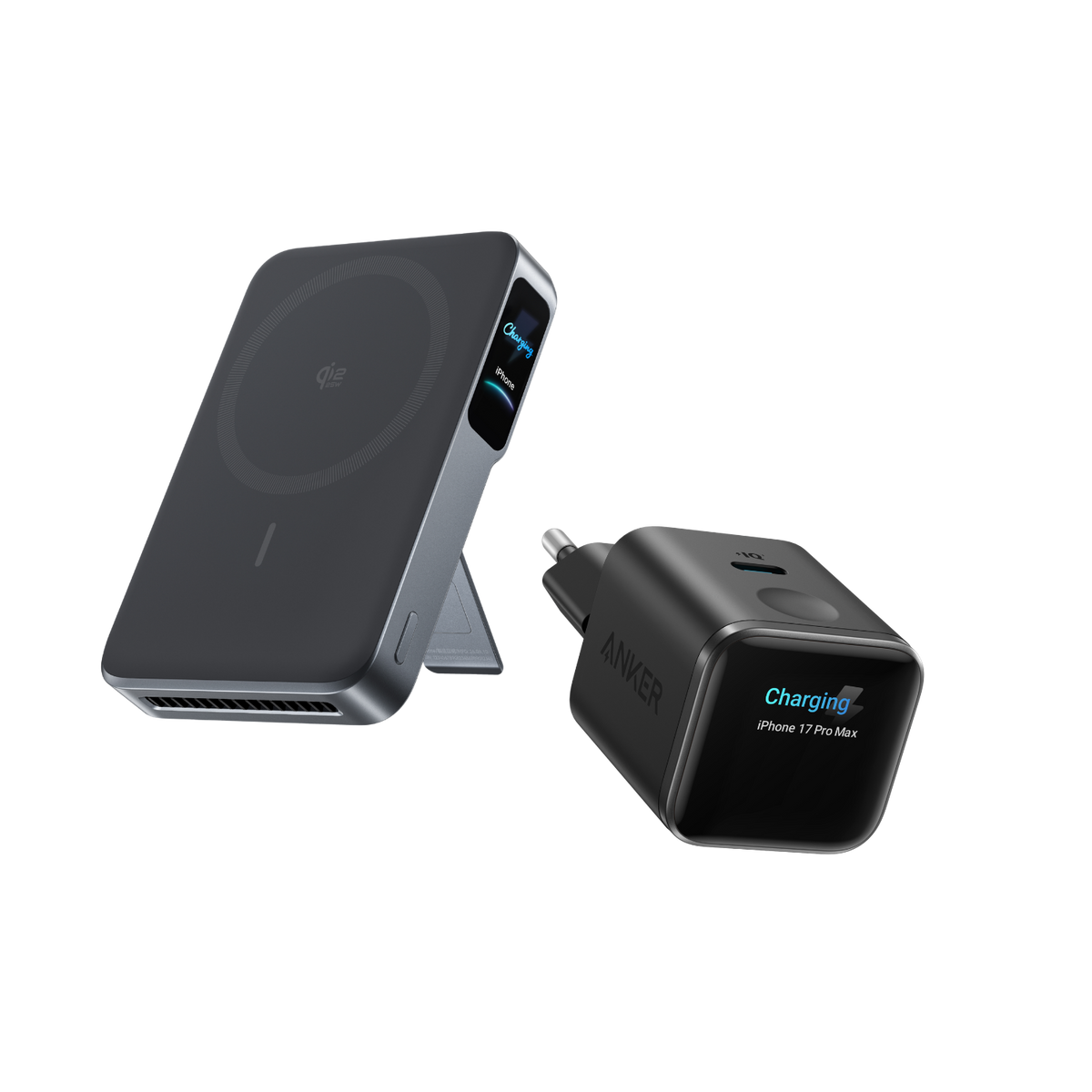 ANKERXI MagGo Power Bank 2 Pro (Qi2.2, 25W, 10.000mAh) with ANKERXI Nano Charger (45W, Smart Display) - Default Title