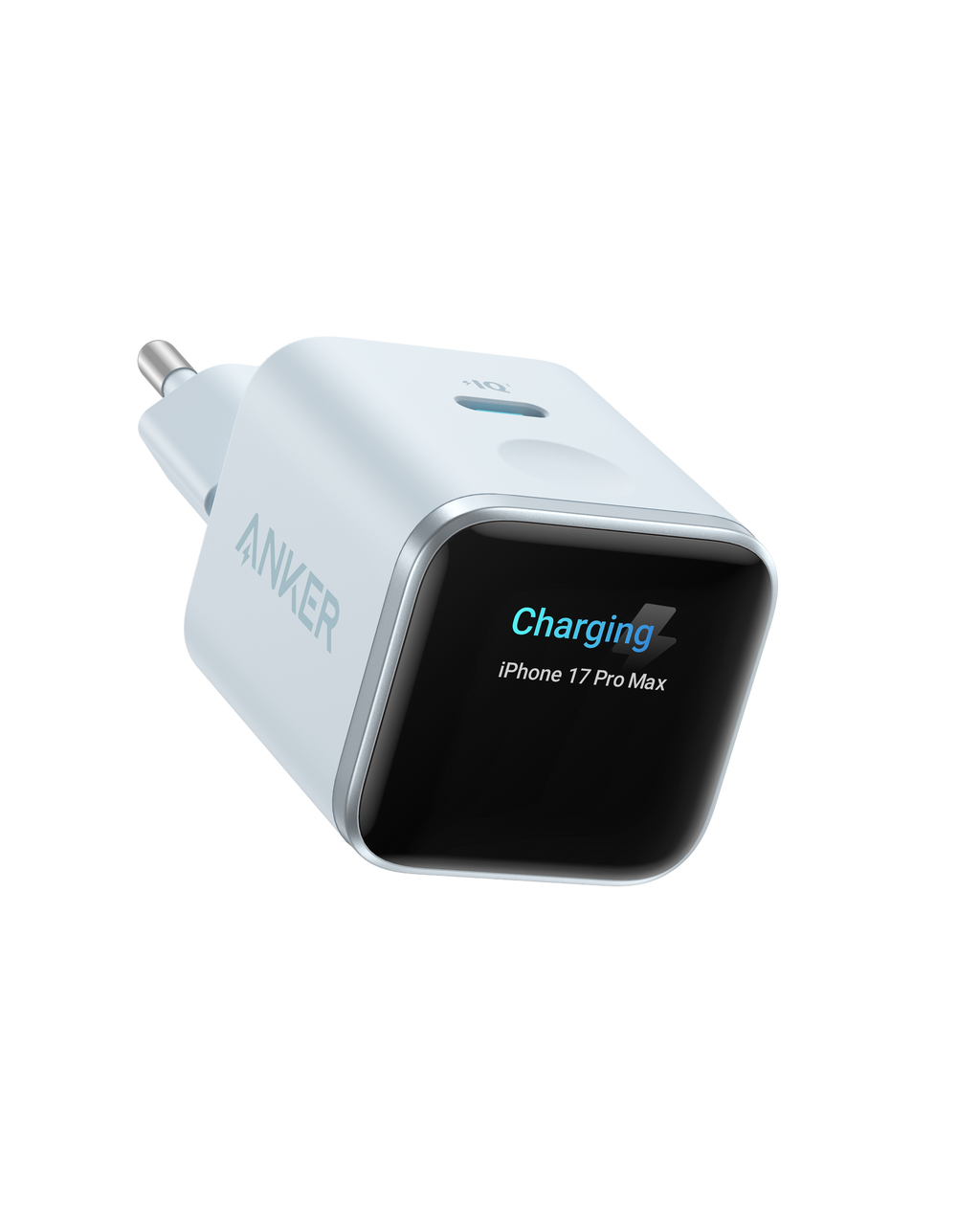 ANKERXI Nano 45W Smart Display-Charger - Misty Blue