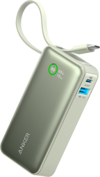 ANKERXI Nano Power Bank (30W, Built-in USB-C-cable) Shell White
