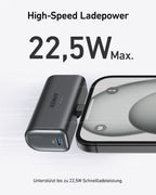 ANKERXI Nano Power Bank (22,5W, Built-in USB-C Connector)