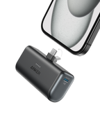 ANKERXI Nano Power Bank (22,5W, Built-in USB-C Connector) - Black Stone
