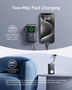 ANKERXI Prime TB5 docking station (14-i-1, 8K, Thunderbolt 5) + MagGo Power Bank (10K, 35W, for Apple Watch)