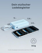 ANKERXI Zolo Power Bank (20K, 45W, two built-in USB-C cable)