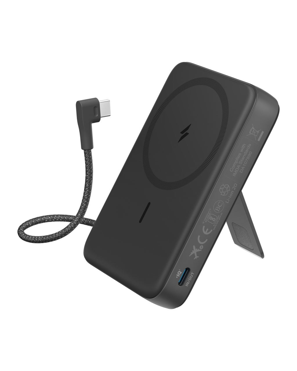 ANKERXI Zolo Power Bank (10K, Magnetic, Built-In USB-C Cable)