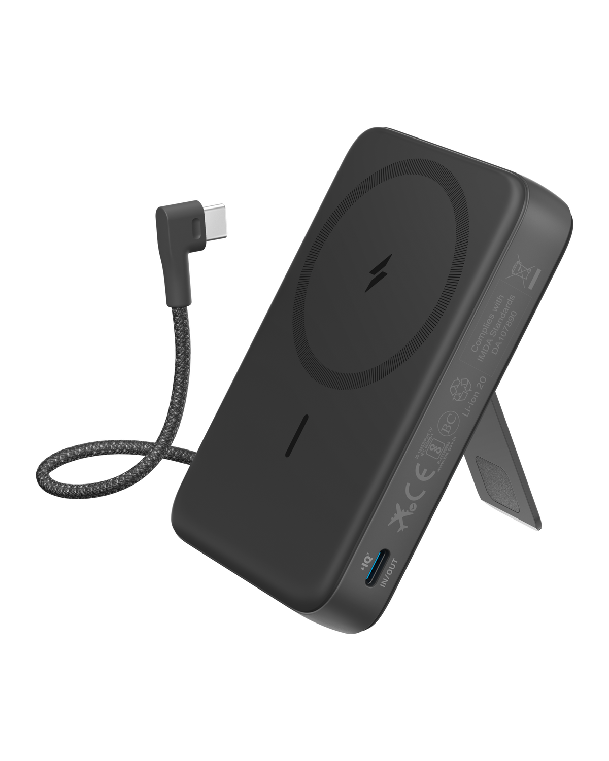 ANKERXI Zolo Power Bank (10K, Magnetic, Built-In USB-C Cable)