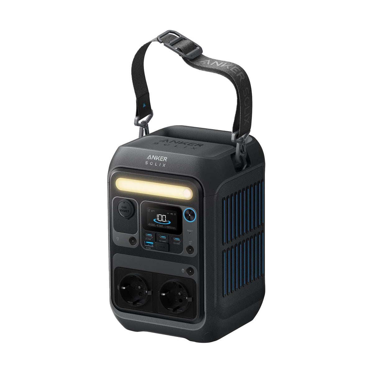 ANKERXI SOLIX C300X Portable Power Station, 288Wh LiFePO4 battery
