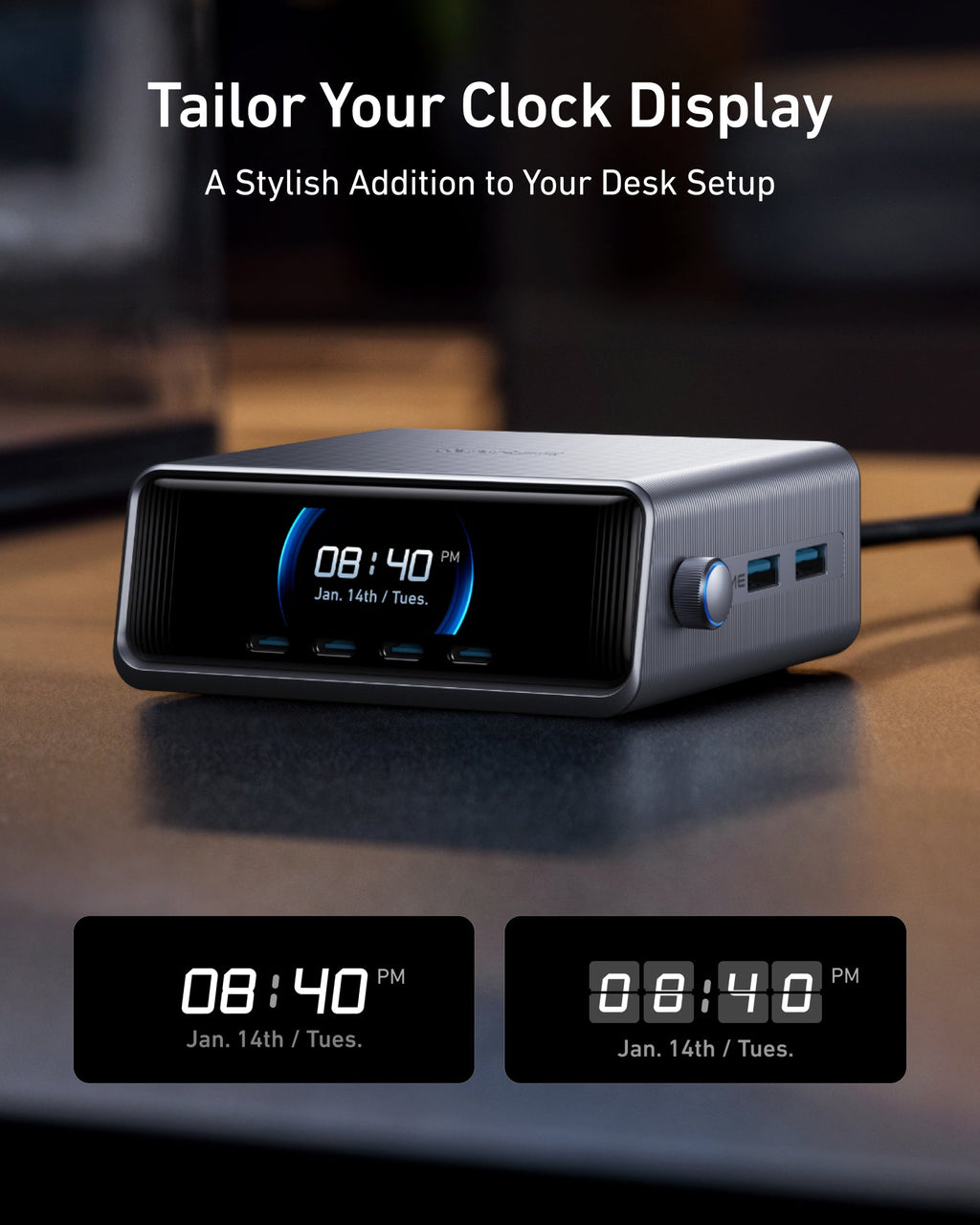 Workspace Power set | ANKERXI Prime 250W Charger and Wireless Stand