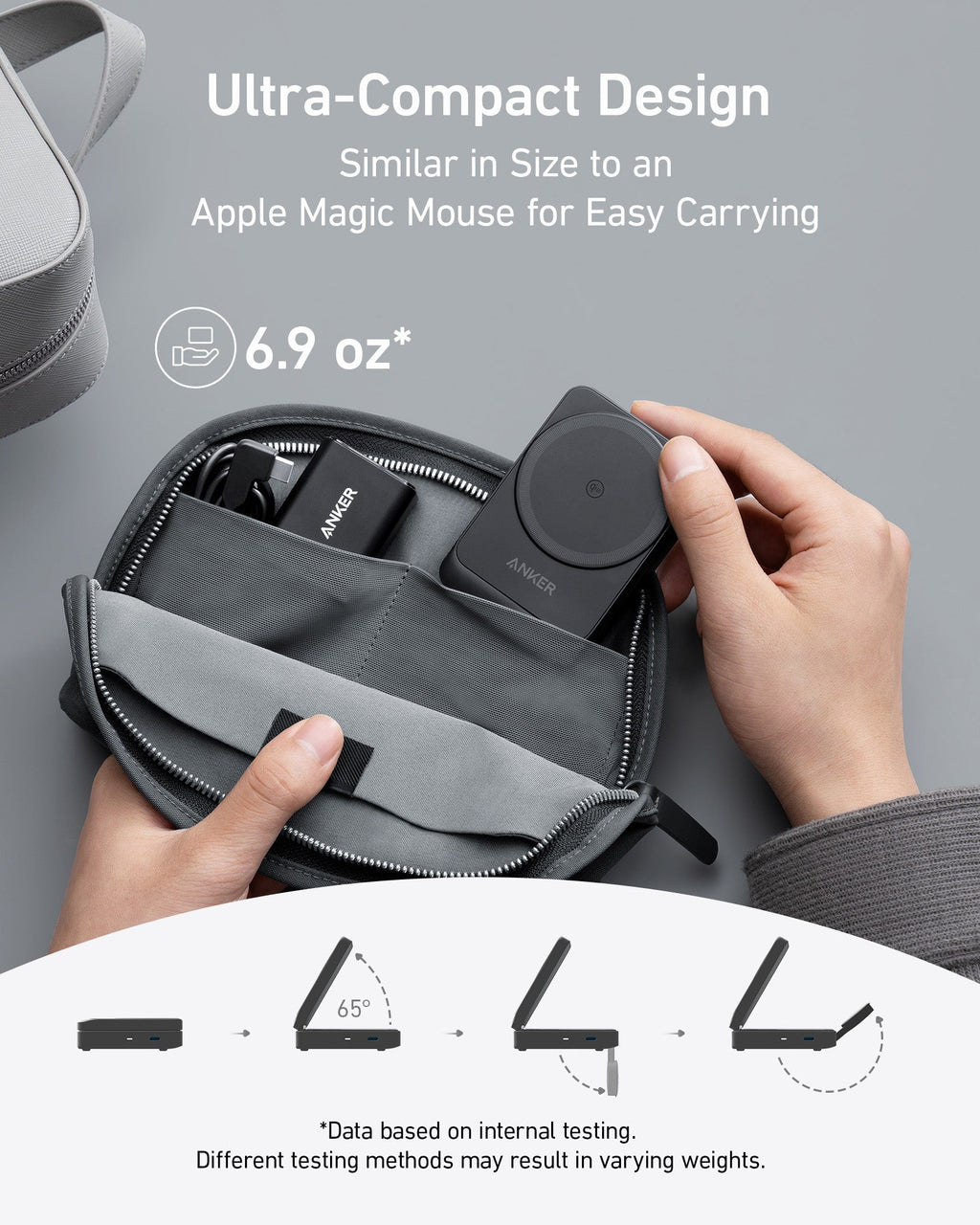 (Refurbished) ANKERXI MagGo wireless Charging Station (vikbar 3-i-1)