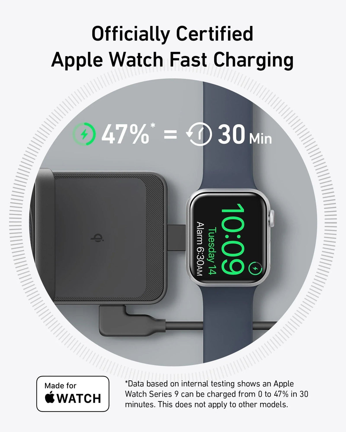 (Refurbished) ANKERXI MagGo wireless Charging Station (vikbar 3-i-1)
