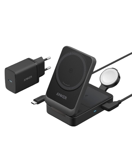 (Refurbished) ANKERXI MagGo wireless Charging Station (vikbar 3-i-1) - Default Title