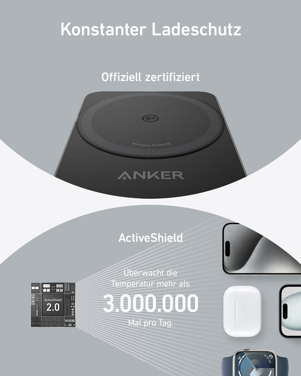 ANKERXI MagGo wireless Charging Station (Foldable 3-in-1)