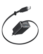 ANKERXI Nano Charger (35W, Built-in Retractable USB-C cable) - Black