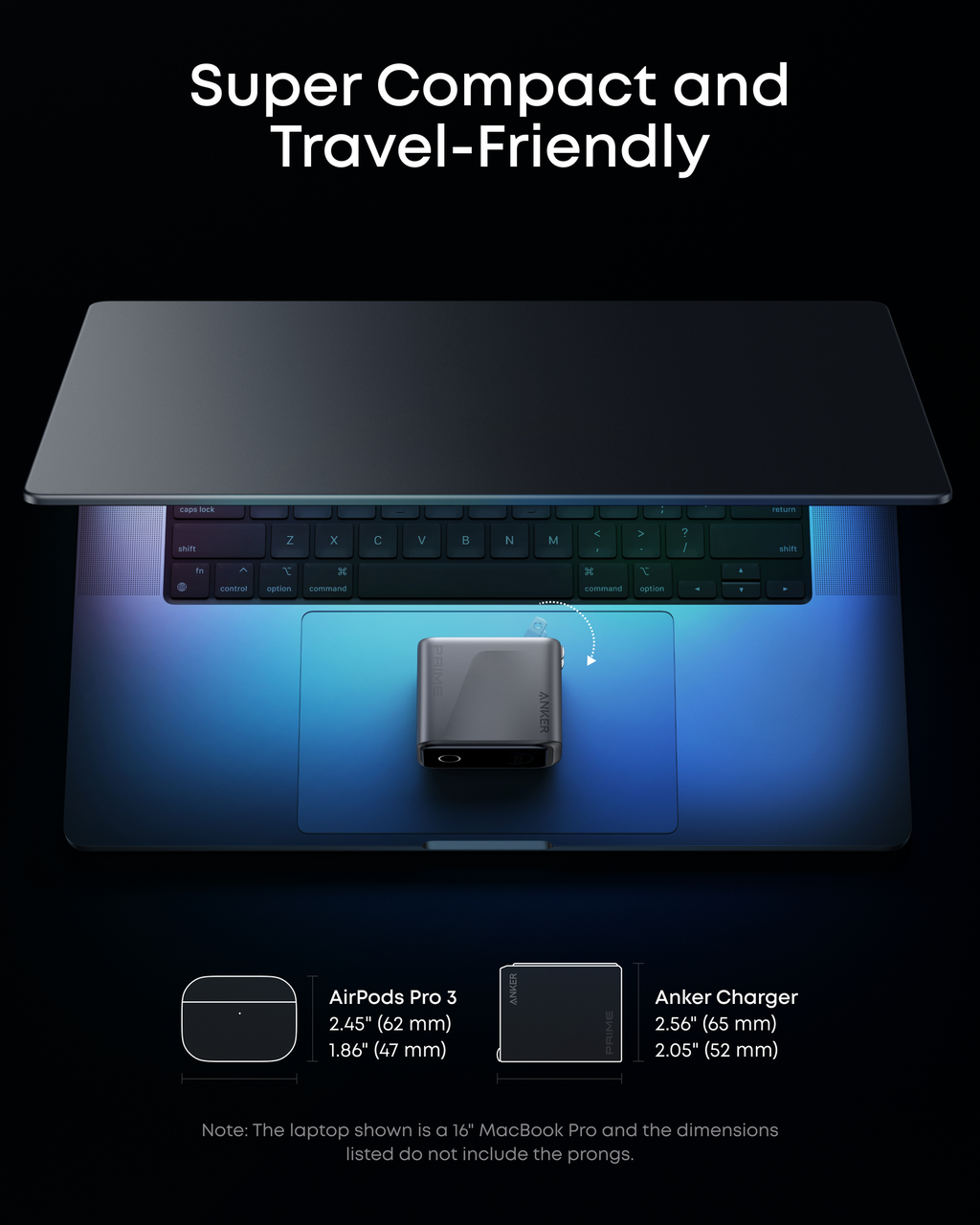 ANKERXI Prime Charger (160W, 3 Ports, Smart Display)